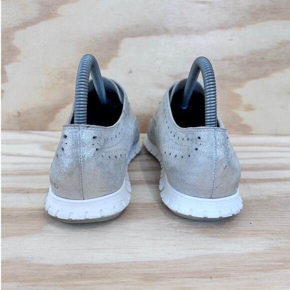 Cole Haan - ZeroGrand Wingtip - Oxford Sneakers- Silver - Women's - 8.5B -W10445 - Picture 6 of 9